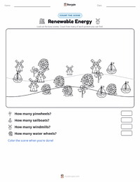 Renewable Energy printable worksheet preview