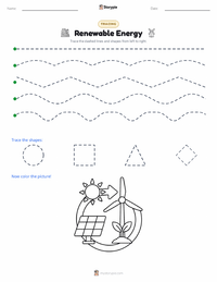 Renewable Energy printable worksheet preview