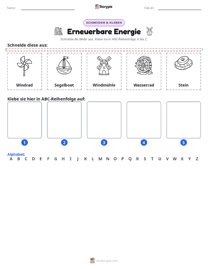 Schneiden & Einfügen Alphabet