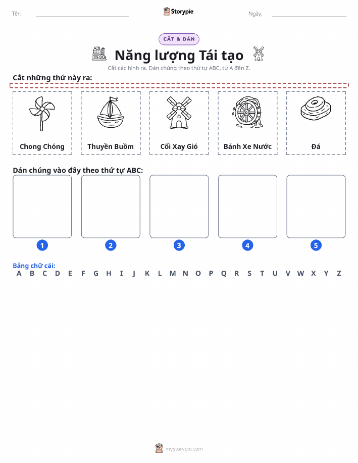 Cắt & Dán Chữ Cái