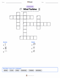 Wind Turbine printable worksheet preview