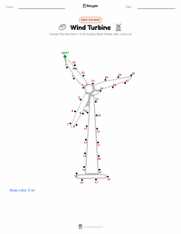 Wind Turbine printable worksheet preview