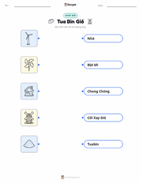Tài liệu in sẵn Tua bin gió cho trẻ em