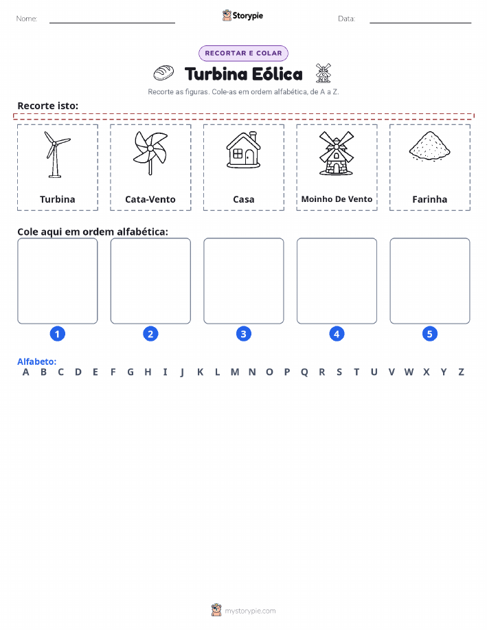 Recortar & Colar Alfabeto