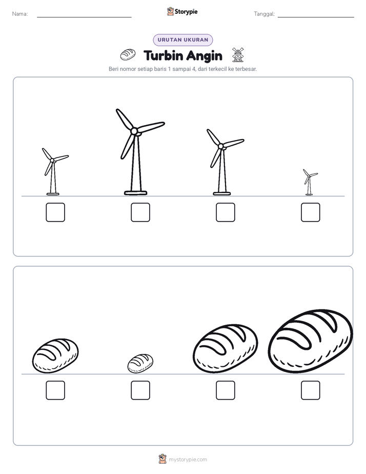 Urutan Ukuran
