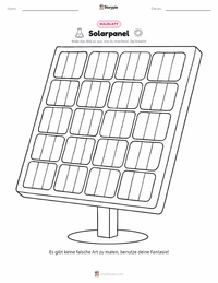 Solarmodule druckbare Arbeitsblatt Vorschau