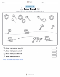 Solar Panel printable worksheet preview