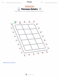 Aperçu de la feuille de travail imprimable Panneaux Solaires