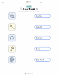 Solar Panel printable worksheet for kids