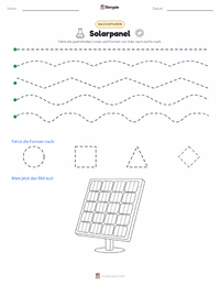 Solarmodule druckbare Arbeitsblatt Vorschau