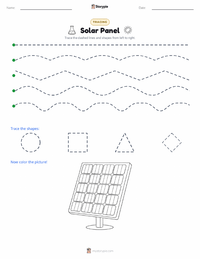 Solar Panel printable worksheet preview