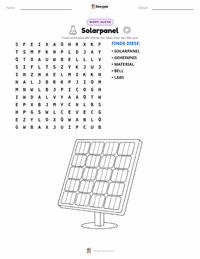 Solarmodule druckbare Arbeitsblatt Vorschau
