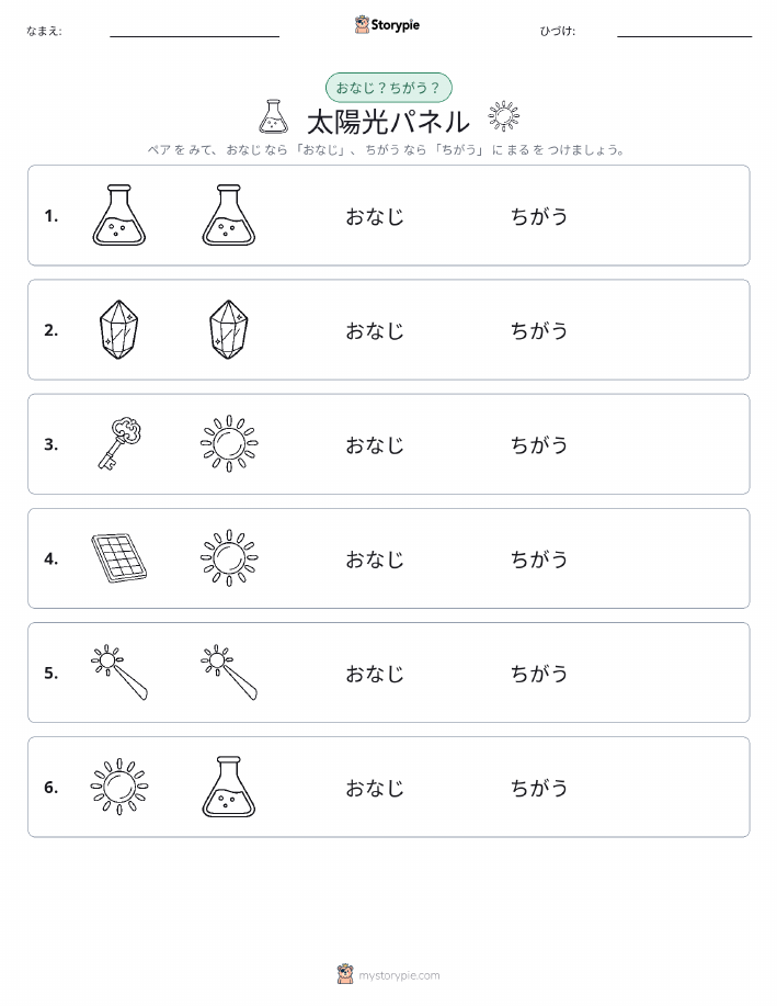 同じか違うか