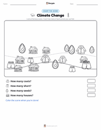 Climate Change printable worksheet preview
