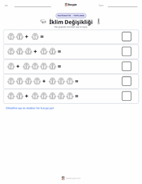 İklim yazdırılabilir çalışma sayfası önizlemesi