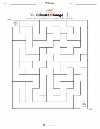 Climate Change printable worksheet preview