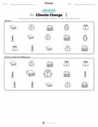 Climate Change printable worksheet preview