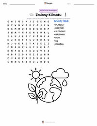 Podgląd drukowalnego arkusza ćwiczeń Klimat