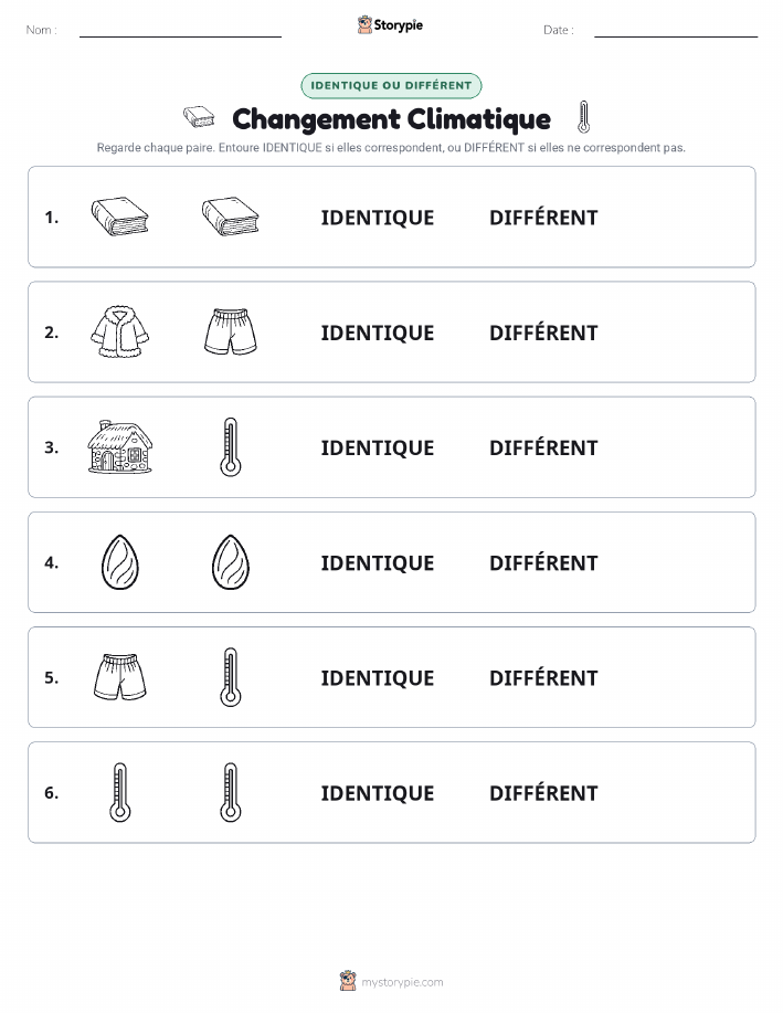 Identique ou Différent
