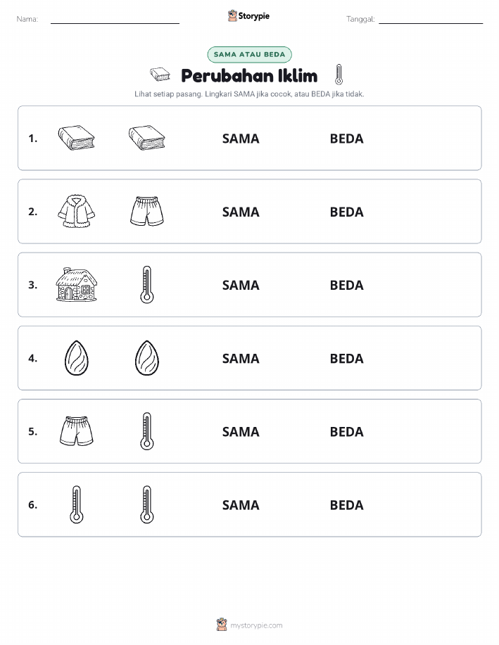 Sama atau Berbeda