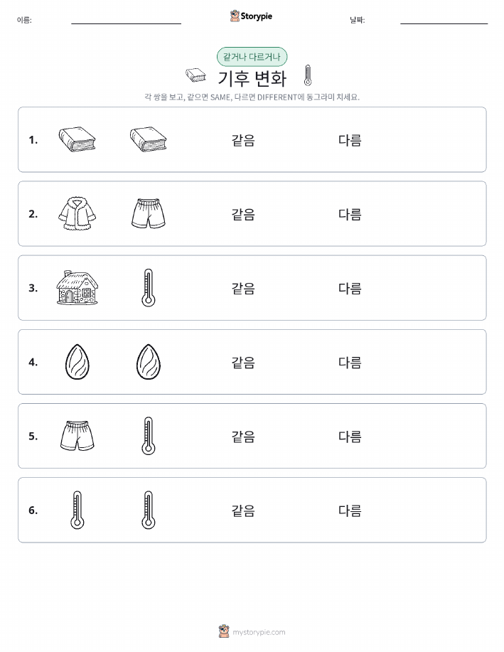 같은 것 또는 다른 것