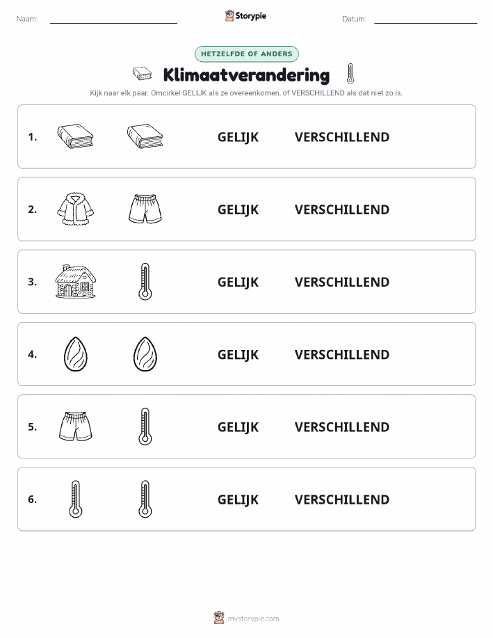 Zelfde of Verschillend