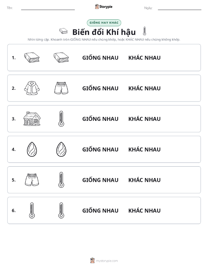 Giống Hay Khác