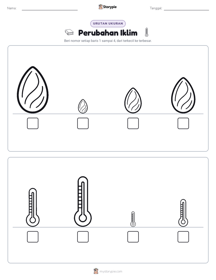 Urutan Ukuran