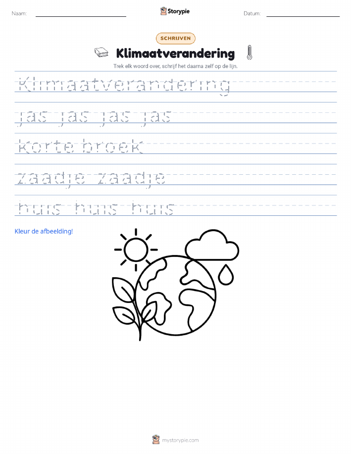Schrijf Oefening