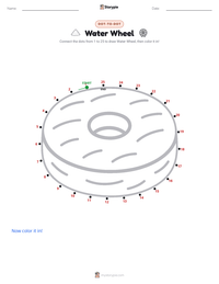 Water Wheel printable worksheet preview