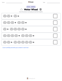Water Wheel printable worksheet preview