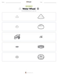 Water Wheel printable worksheet preview