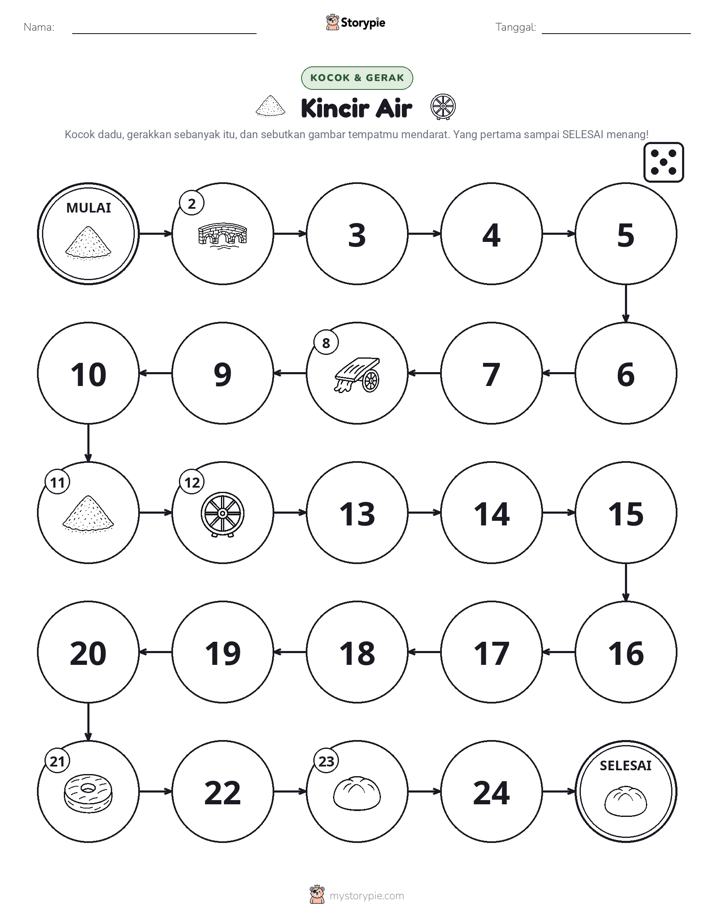 Permainan Gulung & Pindah