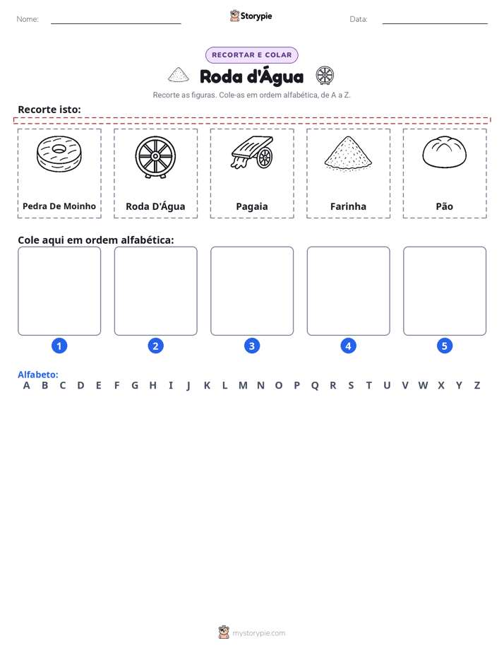 Recortar & Colar Alfabeto