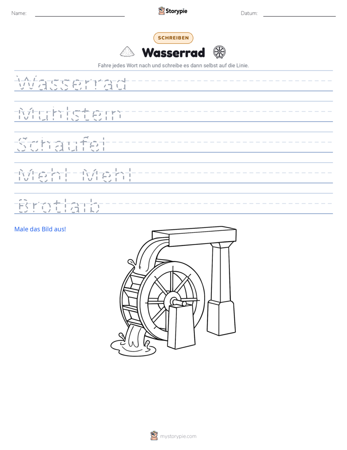 Schreibübung