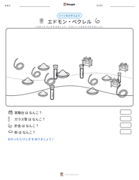 エドモン・ベクレル の印刷可能ワークシートプレビュー