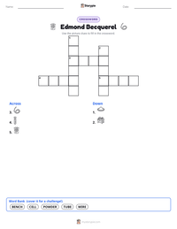 Edmond Becquerel printable worksheet preview