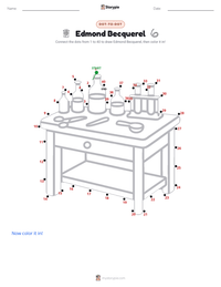 Edmond Becquerel printable worksheet preview