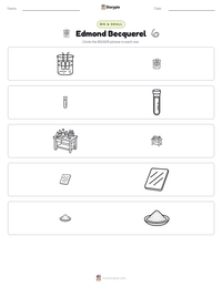 Edmond Becquerel printable worksheet preview