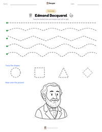 Edmond Becquerel printable worksheet preview