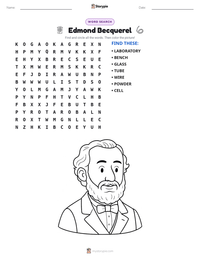 Edmond Becquerel printable worksheet preview