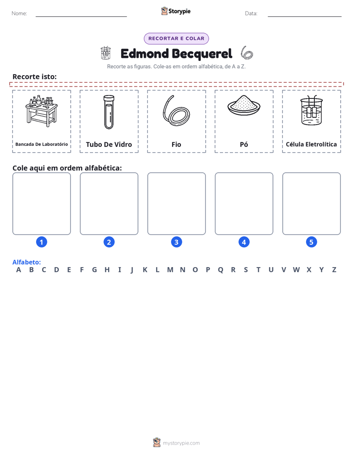 Recortar & Colar Alfabeto