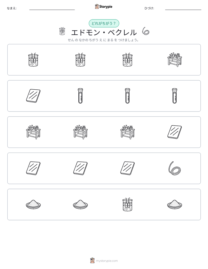 異なるものを見つけよう