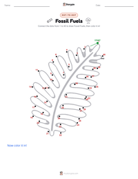 Fossil Fuels printable worksheet preview