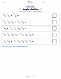 Simple Machine printable worksheet preview
