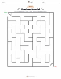 Anteprima della scheda stampabile di Macchina Semplice