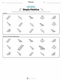 Simple Machine printable worksheet preview