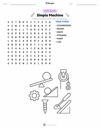 Simple Machine printable worksheet preview