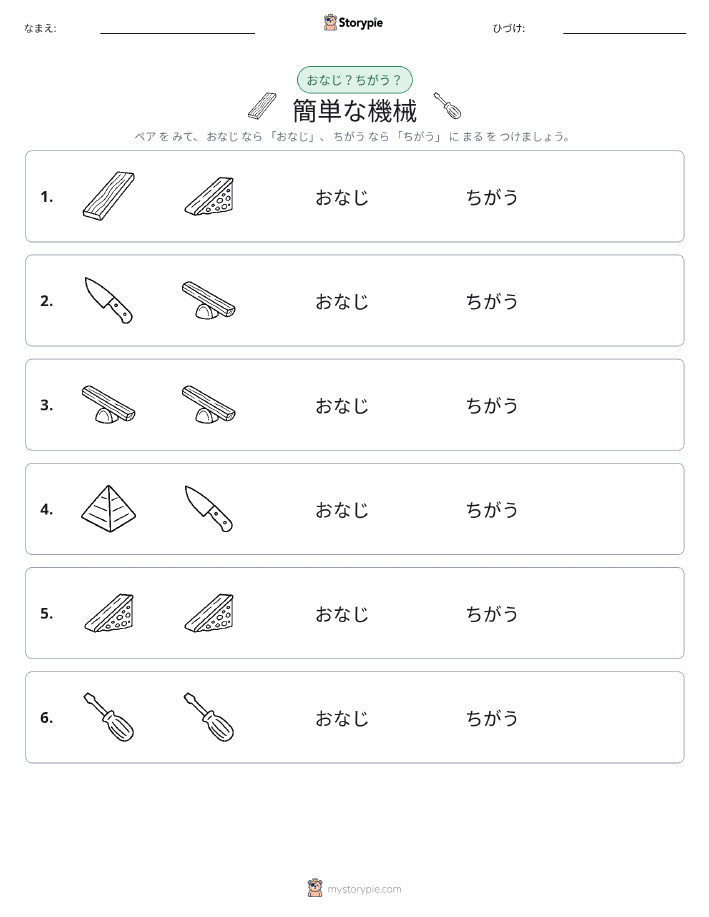 同じか違うか