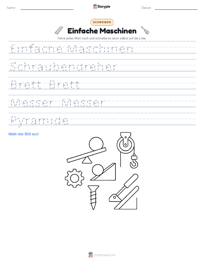 Schreibübung